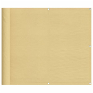 Pantalla de balcón 100% poliéster Oxford color arena 90x700 cm H