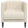Sillón de tela color crema 4