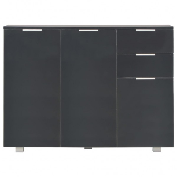 Aparador negro brillante 107x35x80.5 cm M 5