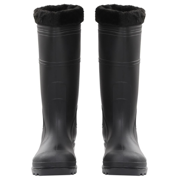 Galochas com meias removíveis tamanho 46 PVC preto M 3