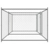 Jaula para cão com portas 4x2x1.5 m aço galvanizado cinzento 5