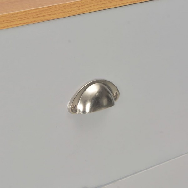 Aparador 112x35x81 cm cinzento M 3