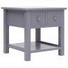 Mesa auxiliar madera de Paulownia gris 40x40x40 cm 1