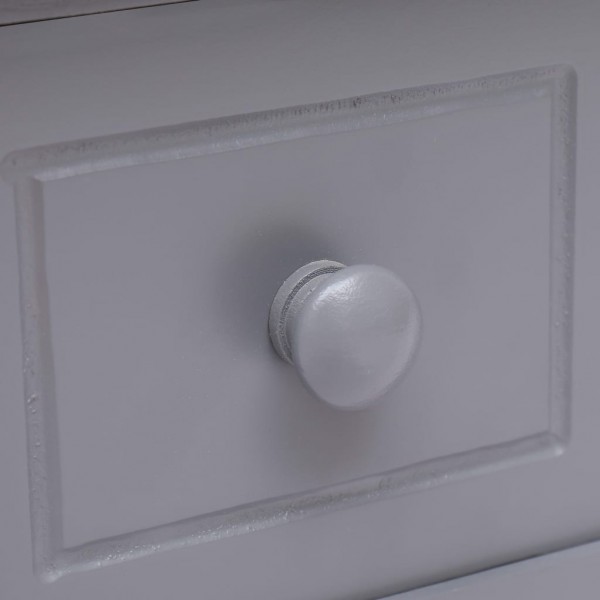 Mesa auxiliar madera de Paulownia gris 40x40x40 cm M 4