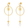 PENDIENTES FOLLI FOLLIE MUJER FOLLI FOLLIE 3E19S130YW 7,3CM 1
