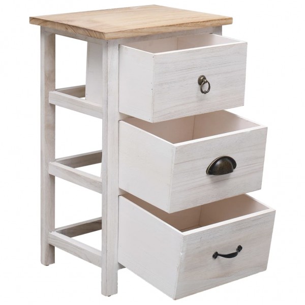 Armario auxiliar de madera de Paulownia 35x25x57 cm M 4