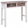 Mesa consola 90x30x77 cm madeira castanho 1