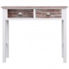 Mesa consola 90x30x77 cm madeira castanho 4