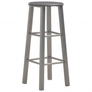 Taburetes de cocina 2 unidades MDF gris antracita H