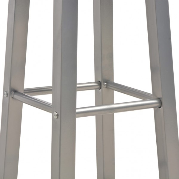 Taburetes de cocina 2 unidades MDF gris antracita M 5