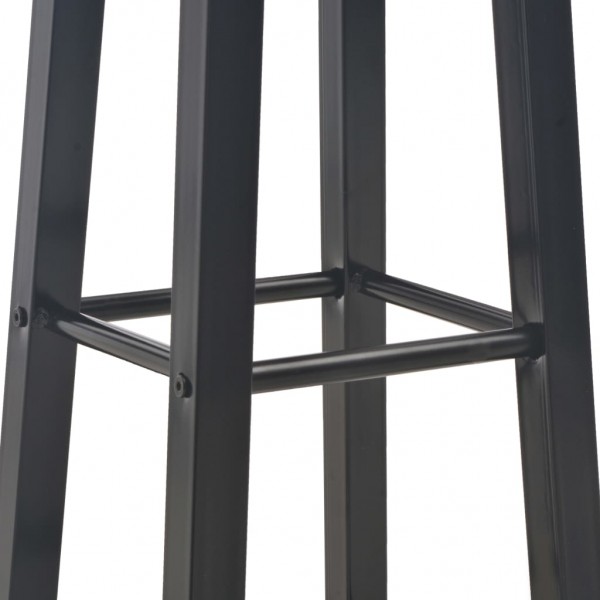 Taburetes de cocina 2 unidades MDF negros M 5