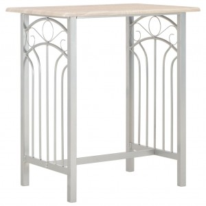 3 pcs conjunto de bar em madeira e aço H