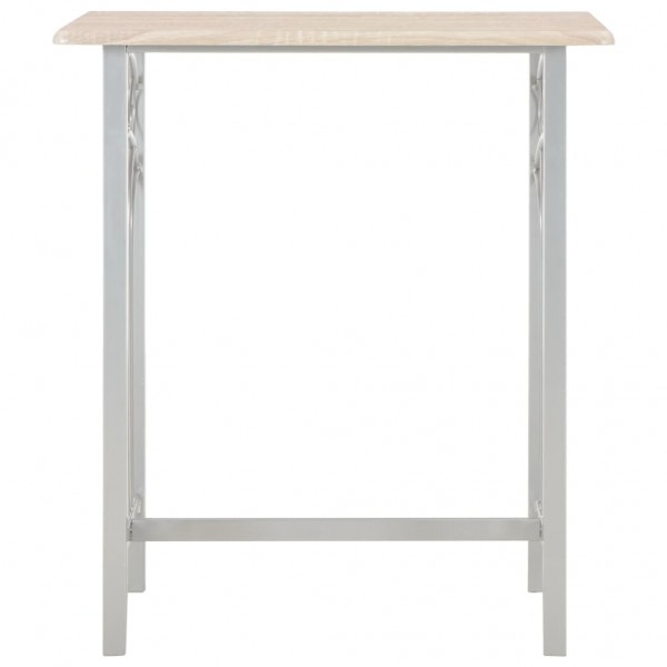 3 pcs conjunto de bar em madeira e aço M 3