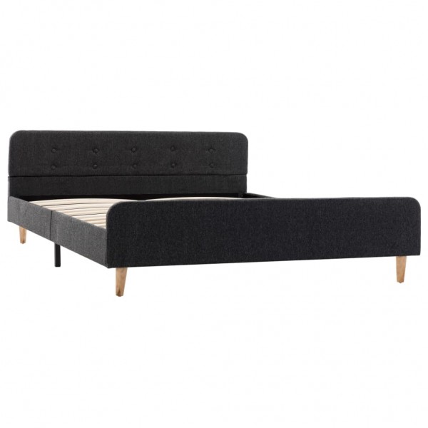 Estrutura de cama 160x200 cm serapilheira cinzento-escuro M 4