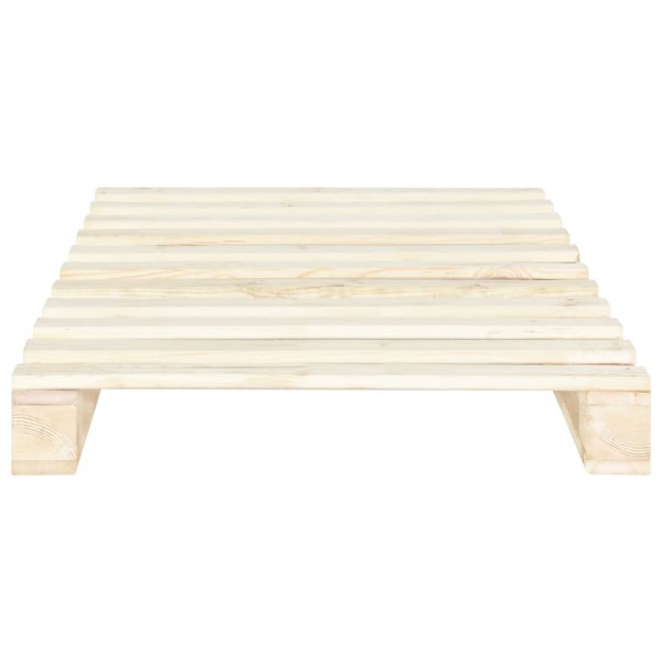Estructura de cama de palés madera maciza de pino 90x200 cm M 4