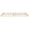 Estructura de cama de palés madera maciza de pino 140x200 cm 3