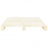 Estructura de cama de palés madera maciza de pino 160x200 cm 4
