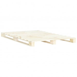 Estructura de cama de palés madera maciza de pino 180x200 cm H