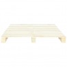 Estructura de cama de palés madera maciza de pino 180x200 cm 4