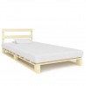 Estructura de cama de palés madera maciza de pino 100x200 cm 1