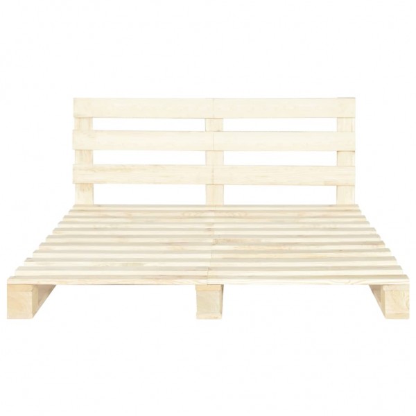 Estructura de cama de palés madera maciza de pino 180x200 cm M 3