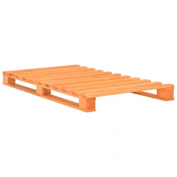 Estructura de cama de palés madera maciza pino marrón 100x200cm M 2