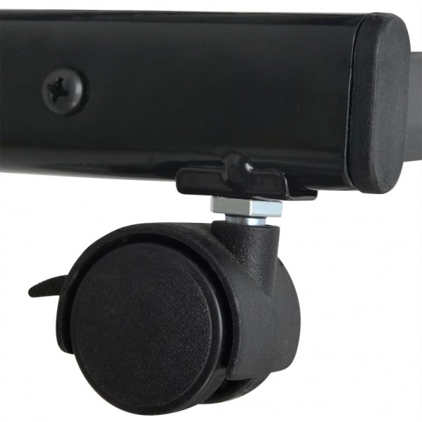 Revistero 47.5x43x133 cm negro A4 M 4