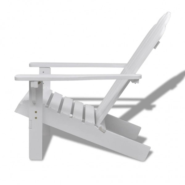 Silla de jardín de madera blanca M 3