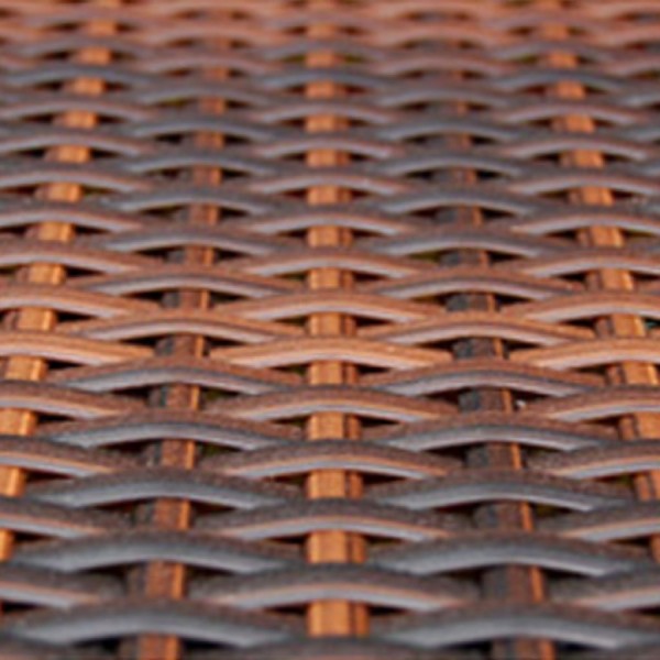 12 pcs conjunto lounge jardim c/ almofadões vime PE castanho M 3