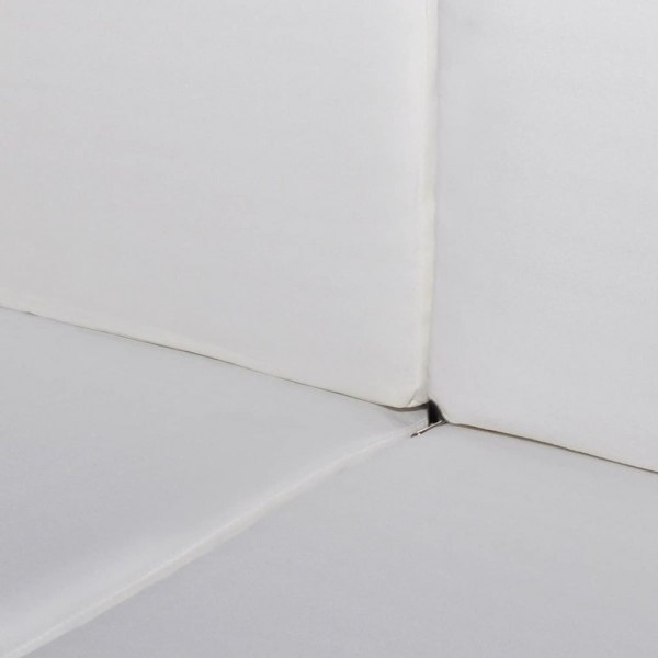 6 pcs conjunto lounge jardim c/ almofadões vime PE castanho M 4