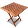 Mesa para terraza bistró madera maciza de acacia 46x46x47 cm 4