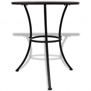 Mesa de bistro de mosaico terracota 60 cm H