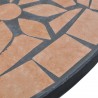 Mesa de bistrô 60 cm mosaico cor terracota 4