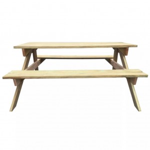 Mesa de piquenique 150x135x71.5 cm madeira H