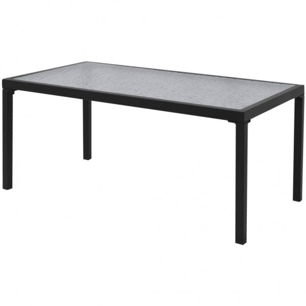 Set de muebles de jardín 4 piezas textilene negro M 3