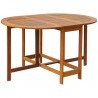 Mesa de jardín madera maciza de acacia 130x90x72 cm 1