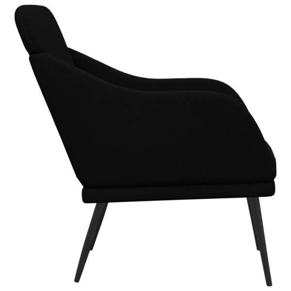 Sillón de tela negro 63x76x80 cm M 4