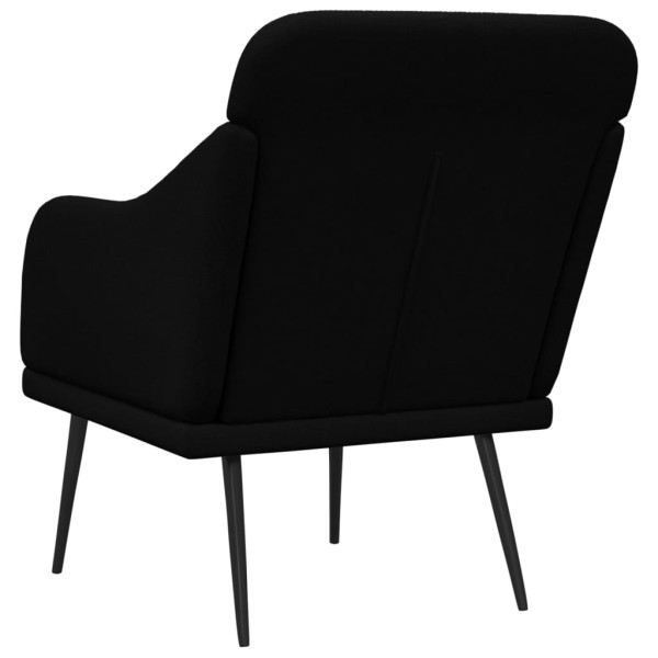 Sillón de tela negro 63x76x80 cm M 5