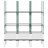 Vaso/floreira de jardim c/ treliça 120x40x142.5 cm PP branco 3