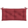 Almofadões banco jardim 2 pcs tecido oxford vermelho tinto 5