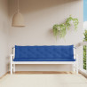 Almofadões banco jardim 2 pcs 200x50x7cm tecido oxford azul 1