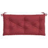 Cojín de banco de jardín tela Oxford rojo tinto 100x50x7 cm 4