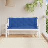 Almofadões banco jardim 2 pcs 150x50x7cm tecido oxford azul 1