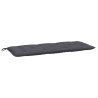 Almofadões banco jardim 2pcs 120x50x7cm tecido oxford antracite 4