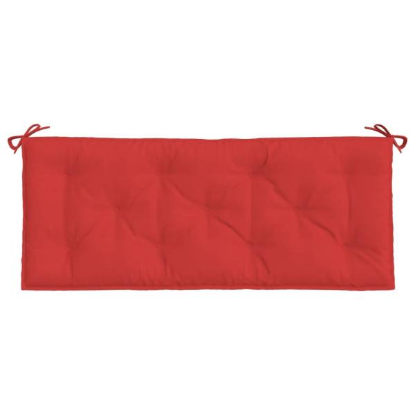 Almofadões banco jardim 2 pcs 120x50x7cm tecido oxford vermelho M 5
