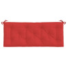 Almofadões banco jardim 2 pcs 120x50x7cm tecido oxford vermelho 5