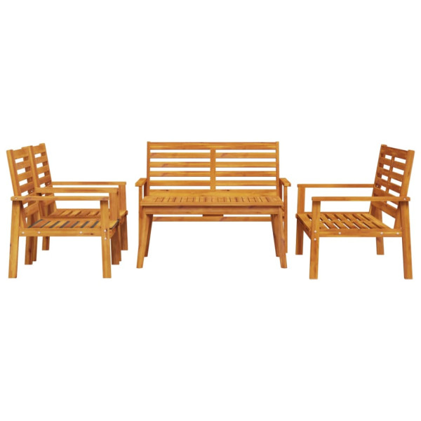 5 pcs conjunto lounge de jardim madeira de acácia maciça M 3