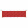 Almofadões banco jardim 2 pcs 200x50x7cm tecido oxford vermelho 5