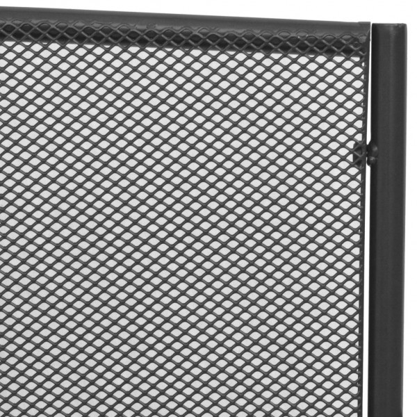 Banco de jardim 108 cm aço e malha antracite M 4