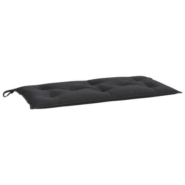 Almofadões banco jardim 2 pcs 100x50x7cm tecido oxford preto M 4